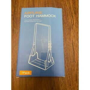 Camppole airplane foot Hammock -New in Box Black